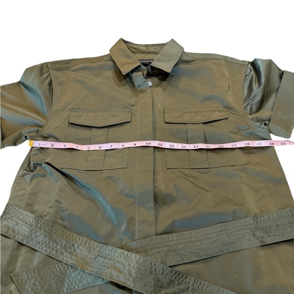 Banana Republic Safari Utility Belted Shirt Jacket Olive Green M NWOT Military - Picture 10 of 16
